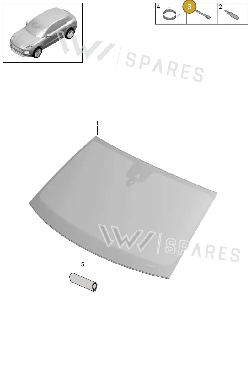 00004320537 — Porsche Macan (2018-2022) diagram p52805000, position 3
