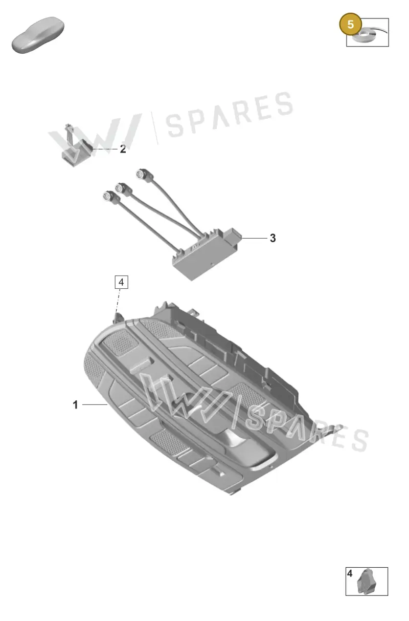 00004320744 — Porsche Panamera (2020-2023) diagram p58903020, position 5