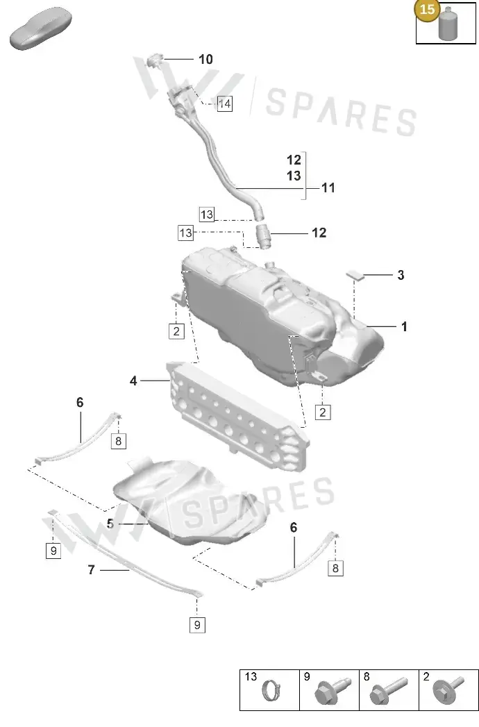 00004320902 — Porsche 911 (2021-2022) diagram p53201000, position 15