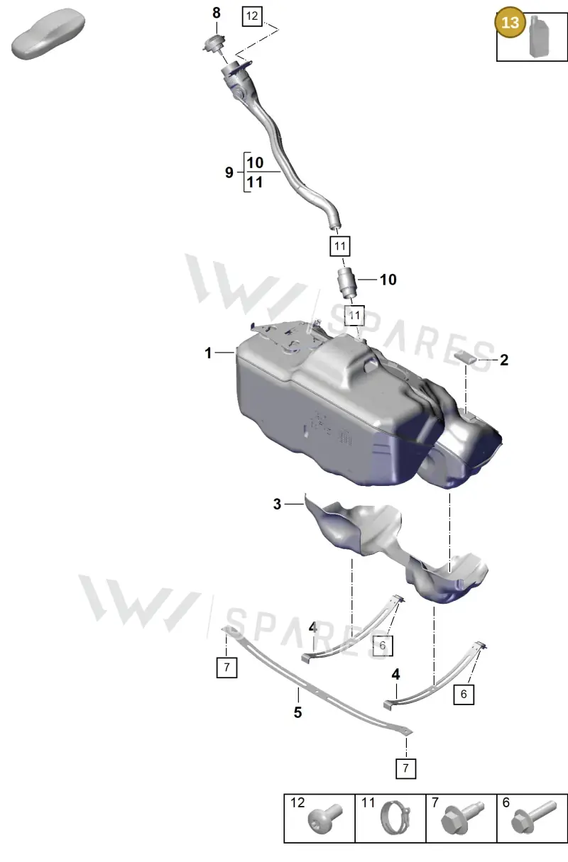 00004320902 — Porsche 911 (2020-2022) diagram p57201000, position 13