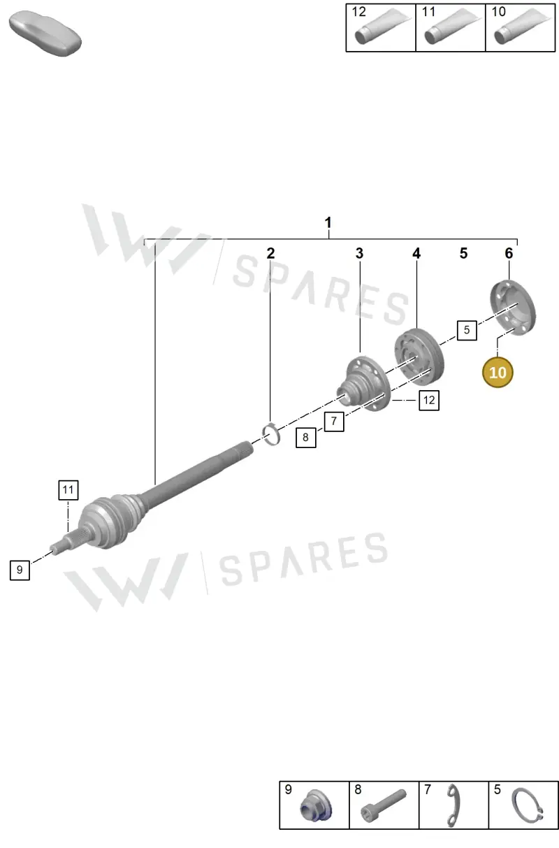 00004321008 — Porsche 911 (2021-2022) diagram p59501100, position 10