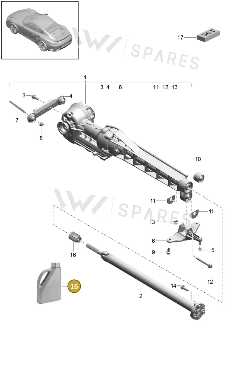 00004321012 — Porsche GT2 RS Clubsport (2013-2020) diagram p42305010, position 15