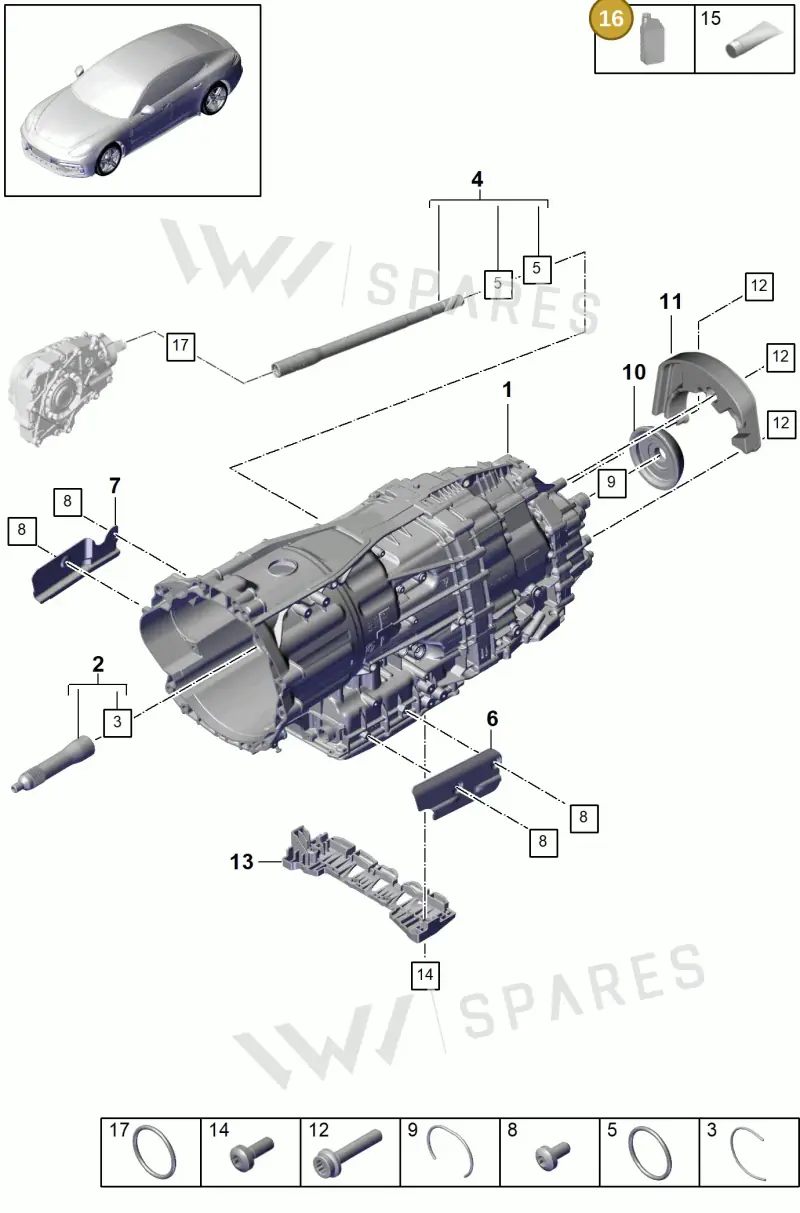 00004321044 — Porsche Panamera (2016-2020) diagram p49320000, position 16