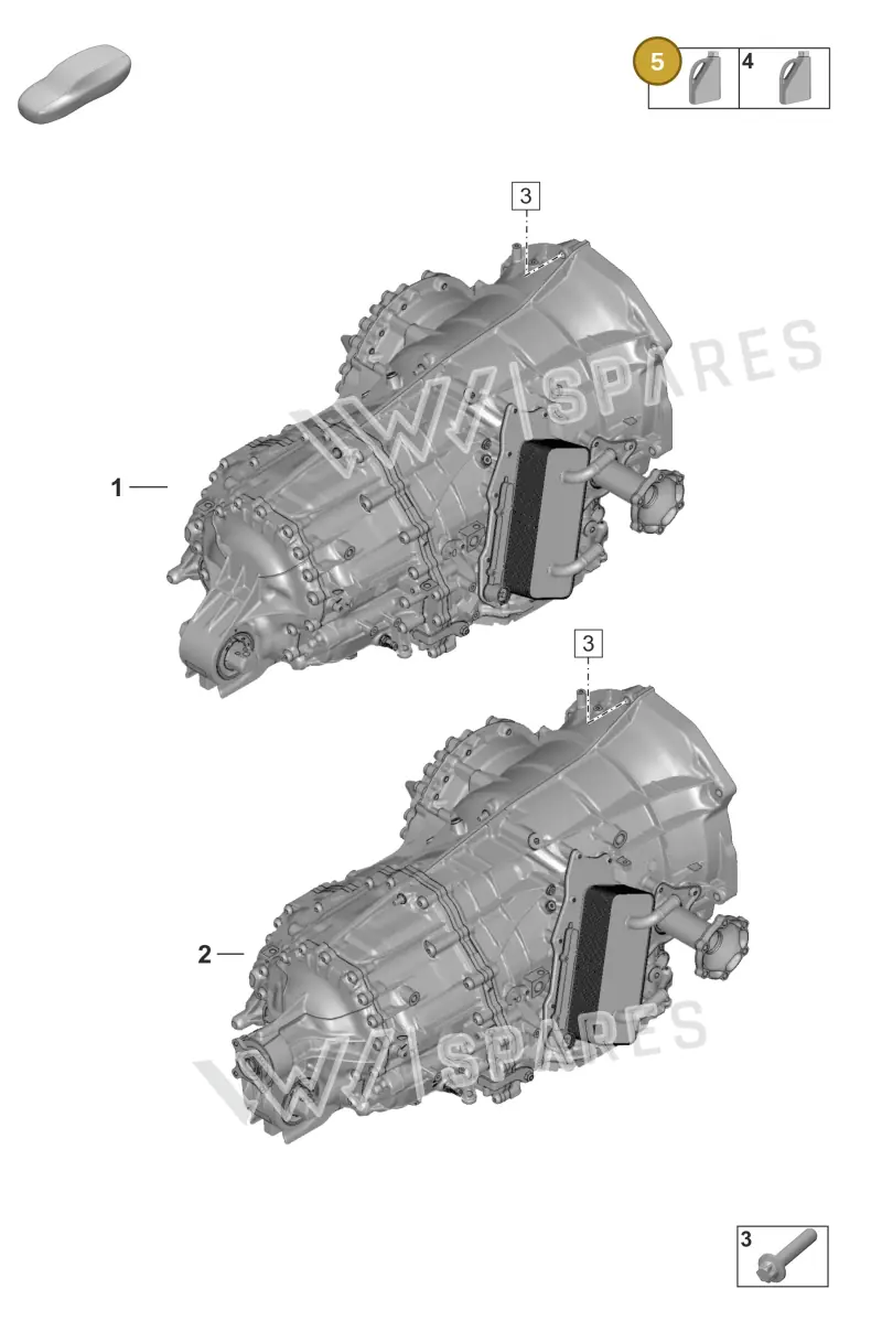 00004321044 — Porsche 911 (2024-2025) diagram p53302000, position 5