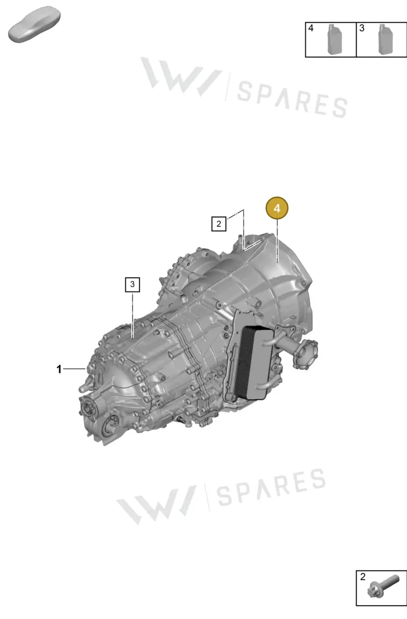 00004321044 — Porsche 911 (2020-2022) diagram p57302000, position 4