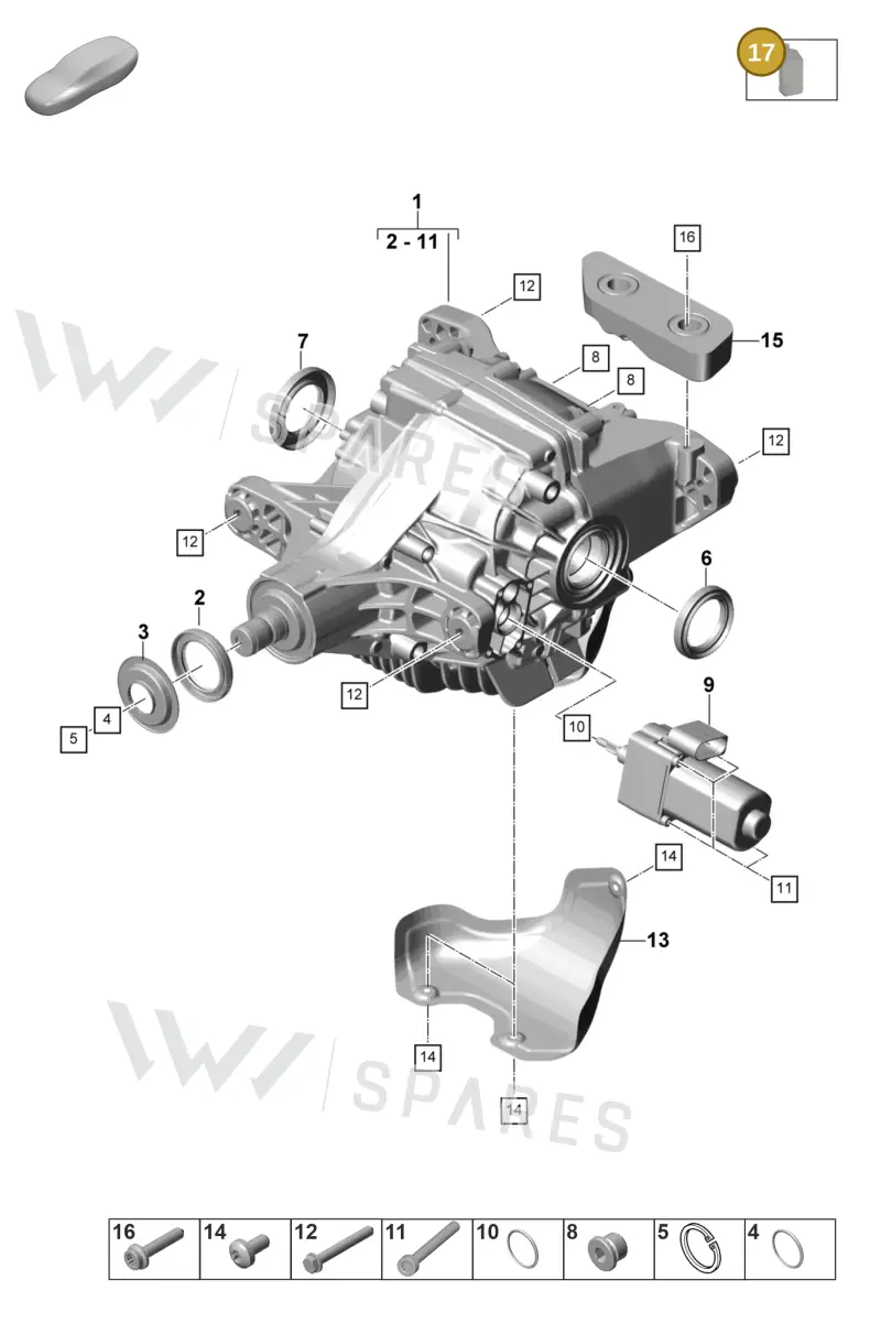 00004321048 — Porsche Panamera (2023-2025) diagram p58305040, position 17