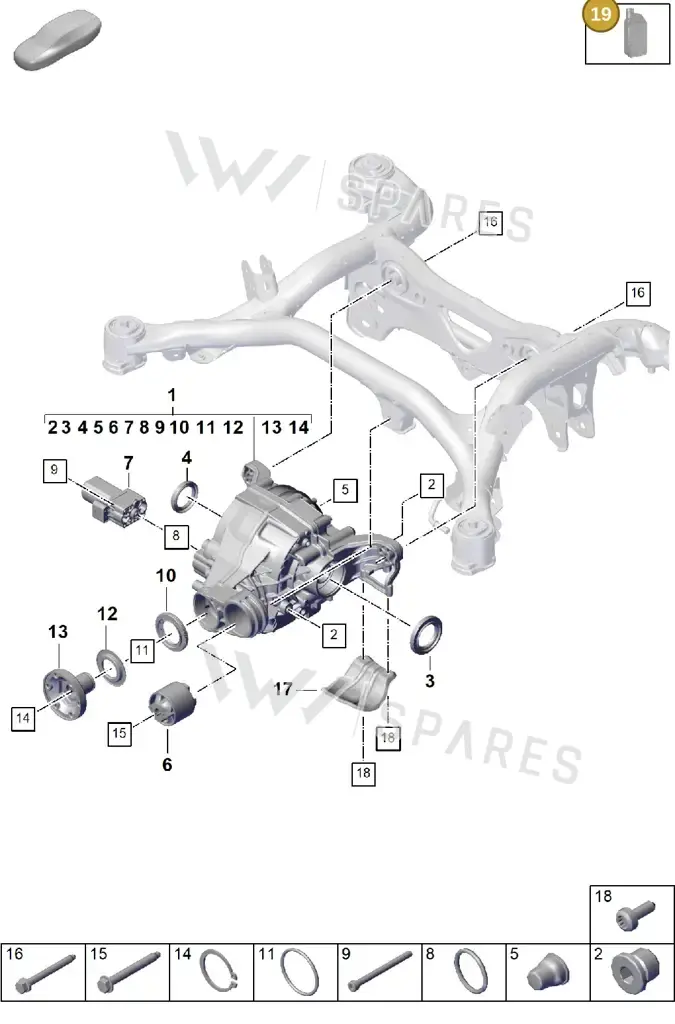 00004321048 — Porsche Cayenne Coupe (2023-2023) diagram p60305010, position 19