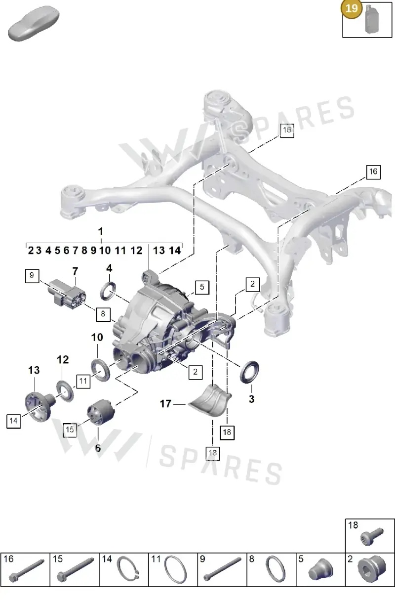 00004321048 — Porsche Cayenne Coupe (2023-2023) diagram p60305010, position 19