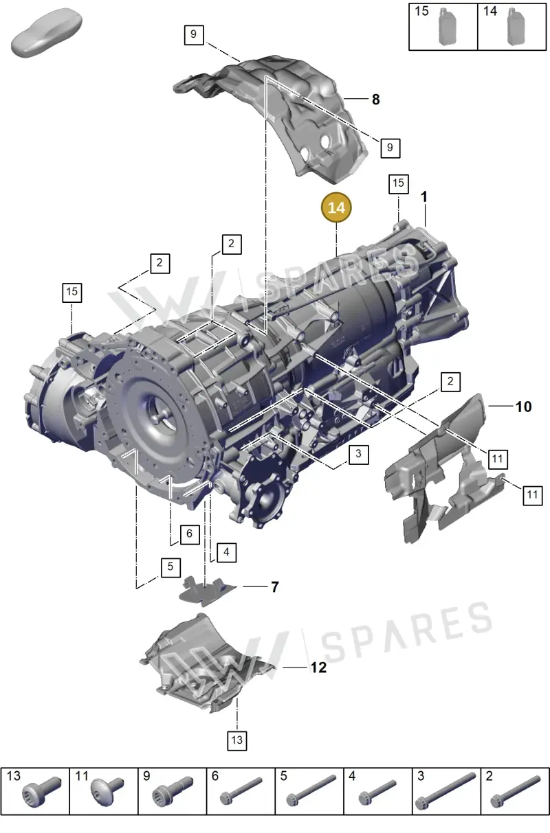 00004321054 — Porsche Cayenne Coupe (2023-2023) diagram p60302000, position 14