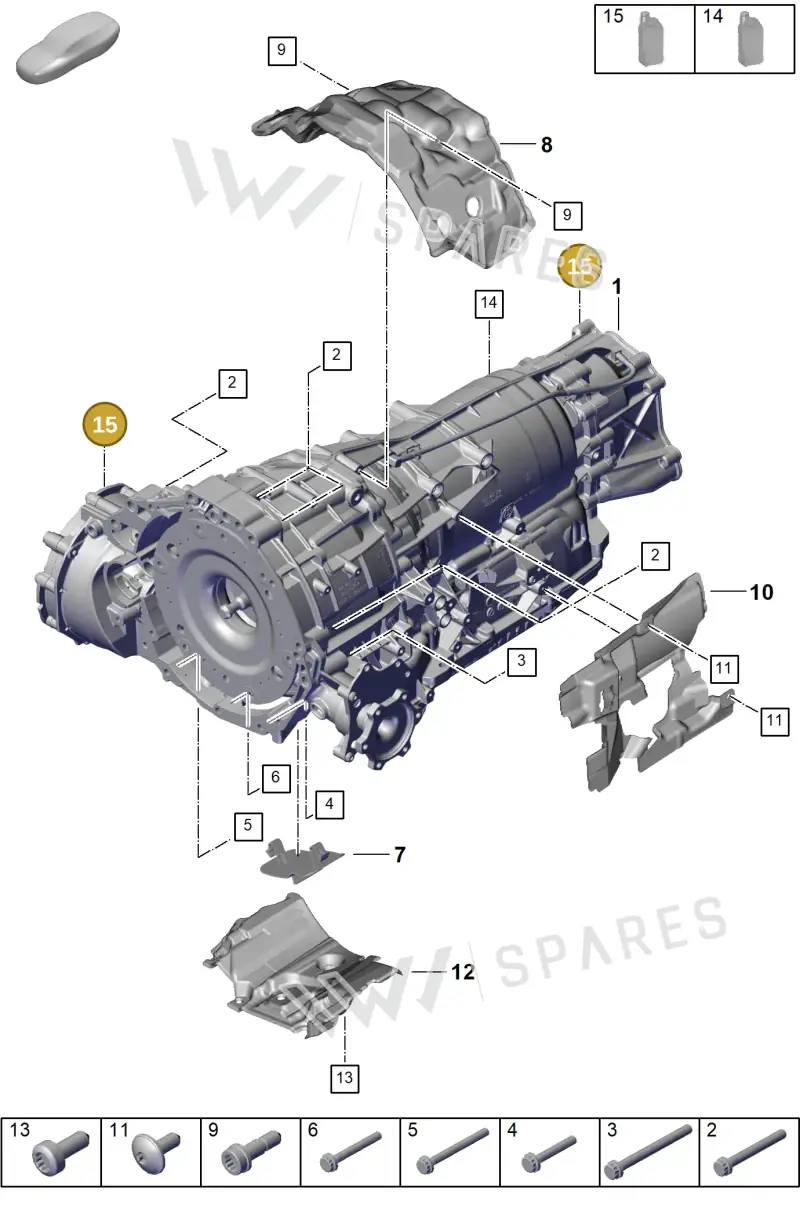 00004321055 — Porsche Cayenne Coupe (2023-2023) diagram p60302000, position 15
