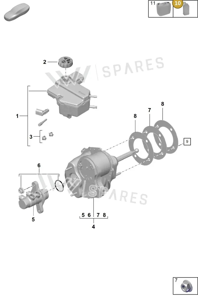 00004321082 — Porsche 911 (2024-2025) diagram p57604000, position 10