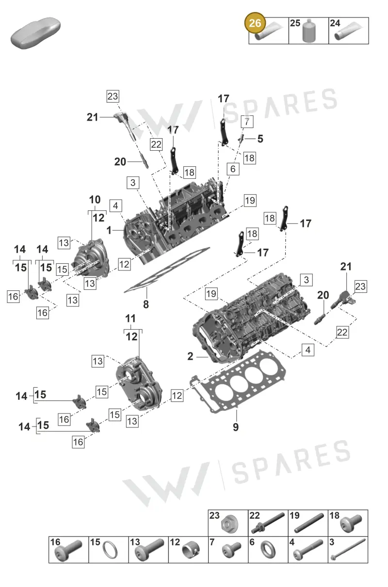 00004321083 — Porsche Panamera (2020-2023) diagram p58103000, position 26