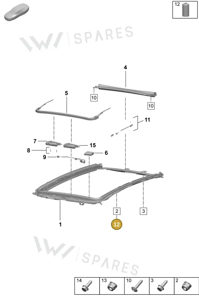 00004330296 — Porsche Macan (2024-2024) diagram p61811050, position 12
