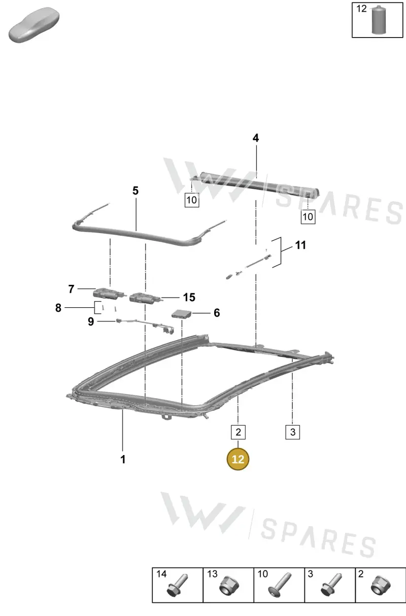 00004330296 — Porsche Macan (2024-2024) diagram p61811050, position 12
