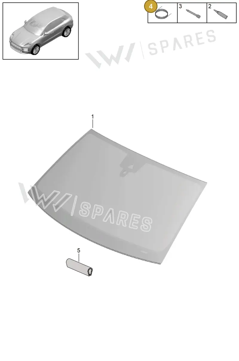 00004330332 — Porsche Macan (2018-2022) diagram p52805000, position 4
