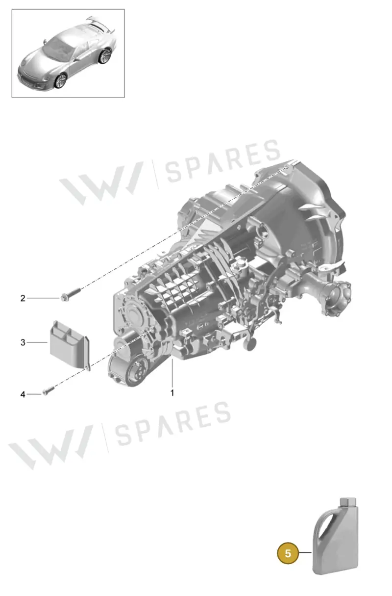 00004330472 — Porsche 911 (2013-2020) diagram p41302000, position 5