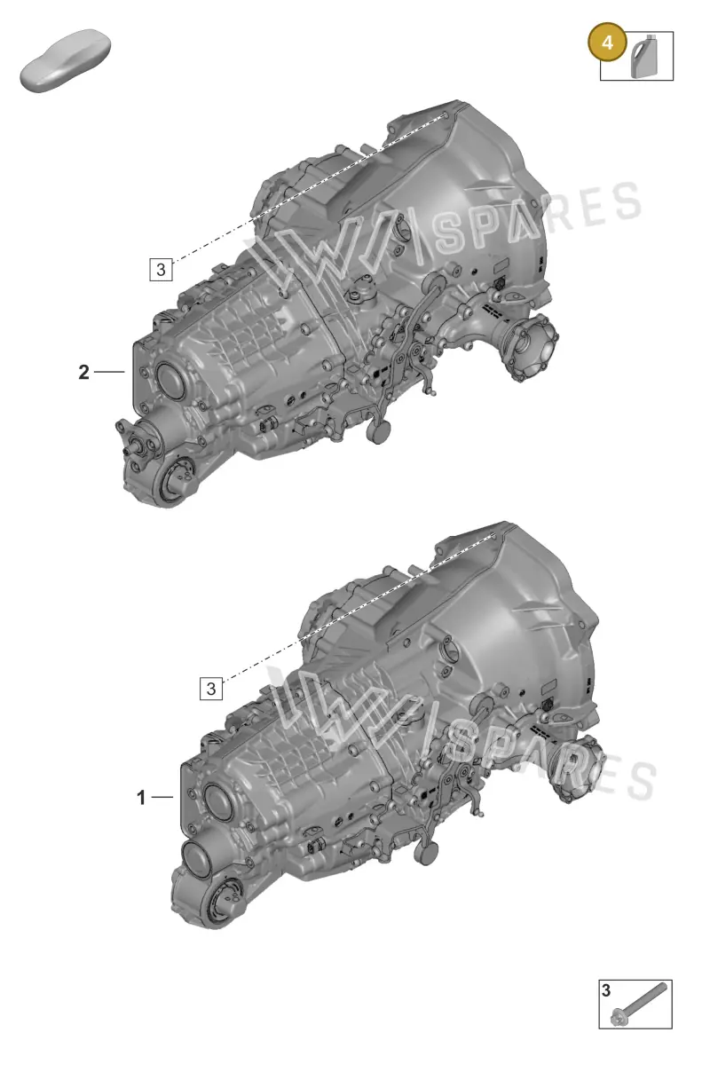 00004330472 — Porsche 911 (2018-2024) diagram p53301000, position 4