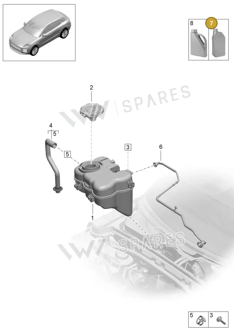 00004330473 — Porsche Macan (2018-2022) diagram p52000036, position 7