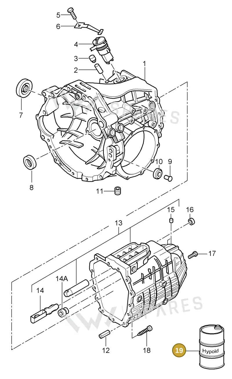 00004330500 — Porsche Cayman S (2005-2008) diagram p28302000, position 19