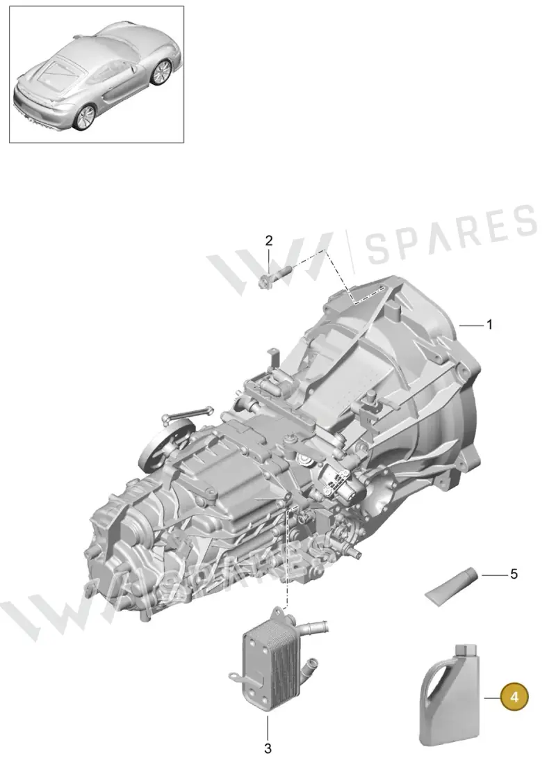 00004330500 — Porsche Cayman GT4 (2015-2016) diagram p45302000, position 4