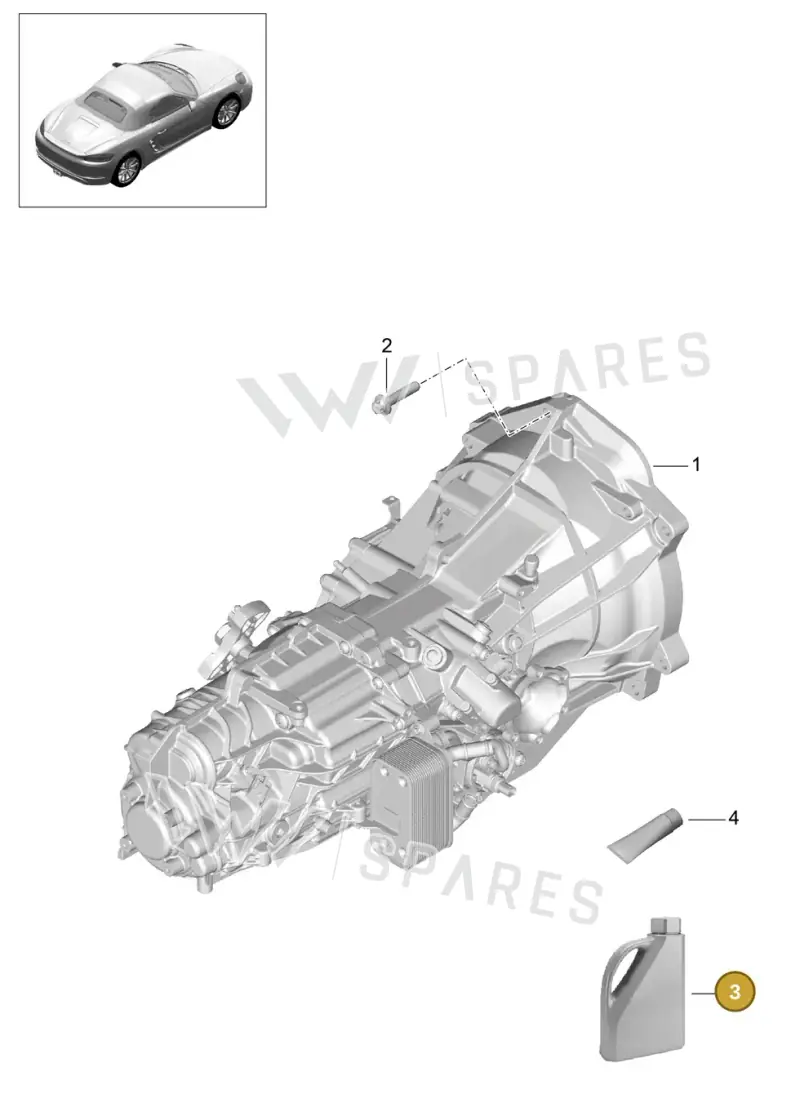 00004330500 — Porsche Boxster (2016-2019) diagram p48302000, position 3