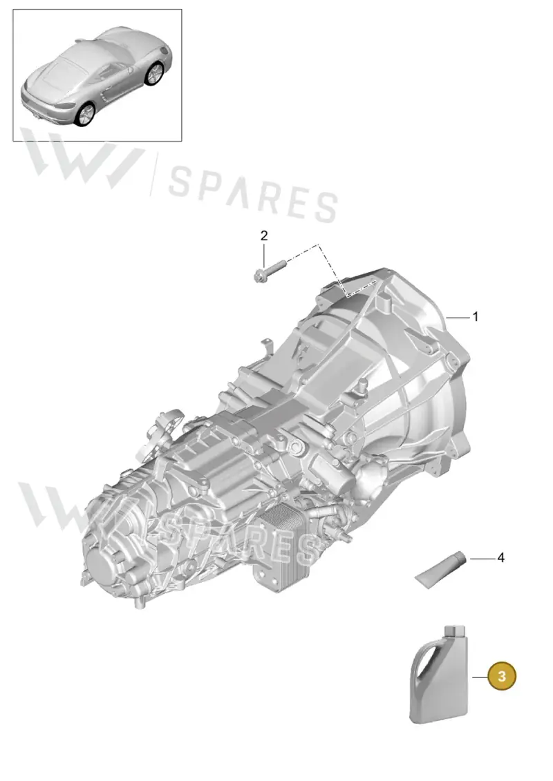 00004330500 — Porsche Cayman (2016-2019) diagram p50302000, position 3