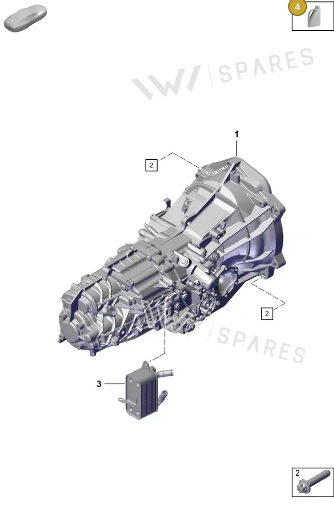 00004330500 — Porsche Boxster Spyder (2019-2020) diagram p54301000, position 4