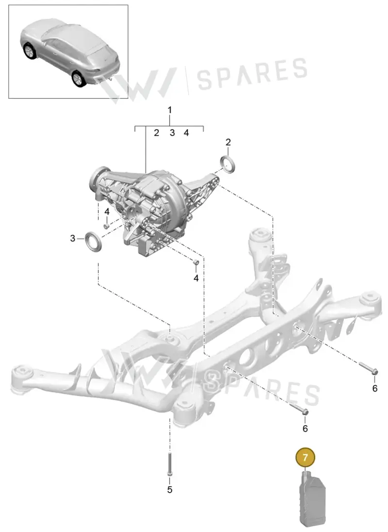 00004330504 — Porsche Macan (2013-2018) diagram p44305040, position 7