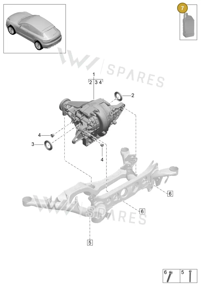 00004330504 — Porsche Macan (2018-2022) diagram p52000064, position 7