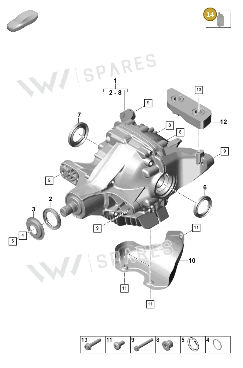 00004330504 — Porsche Panamera (2023-2025) diagram p58305030, position 14