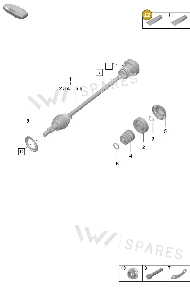 00004330508 — Porsche 911 (2024-2025) diagram p57401020, position 12