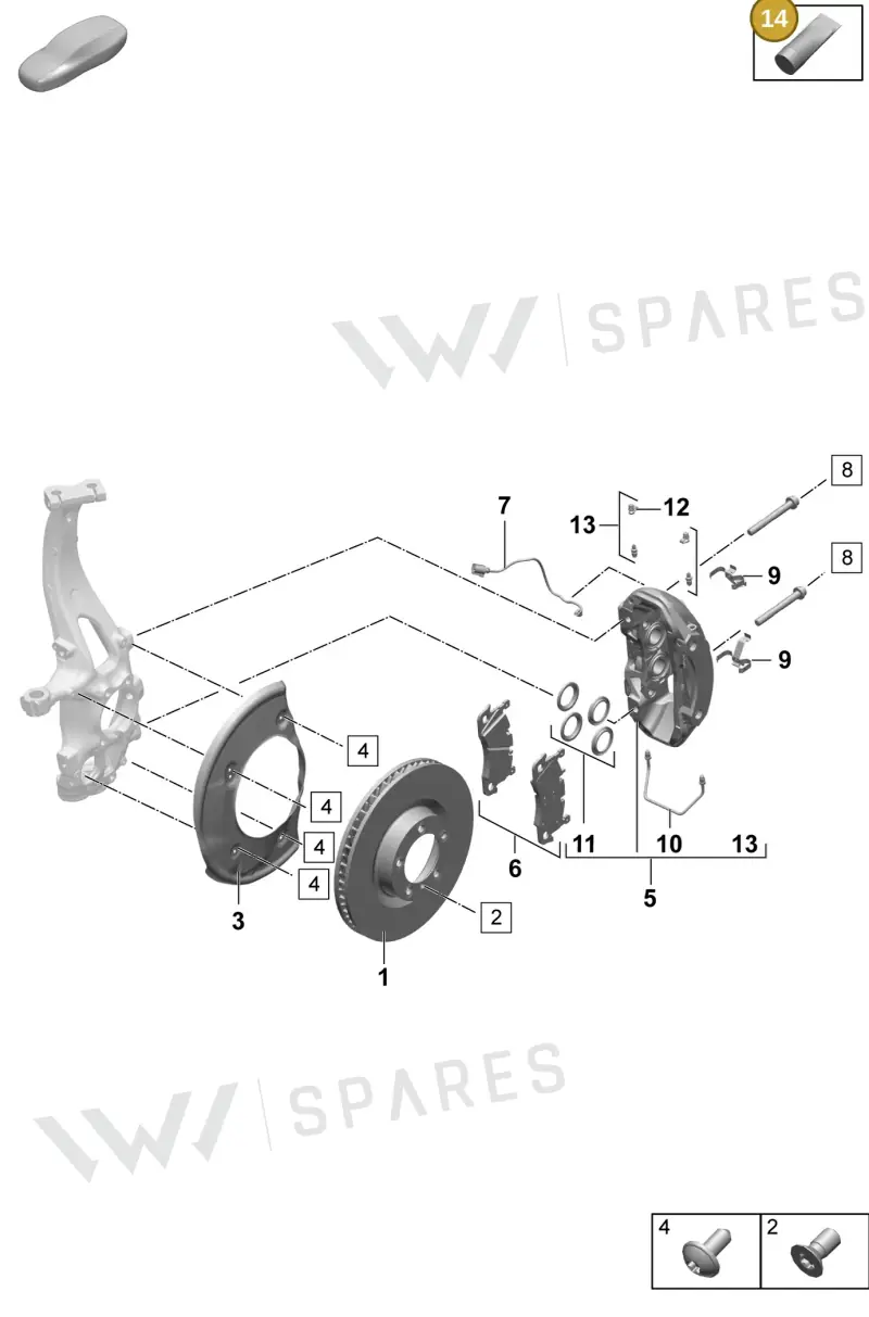 00004330508 — Porsche Macan (2024-2024) diagram p61602000, position 14