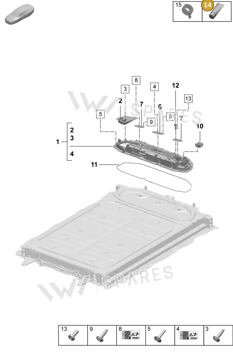 00004330509 — Porsche Macan (2024-2024) diagram p61251010, position 14