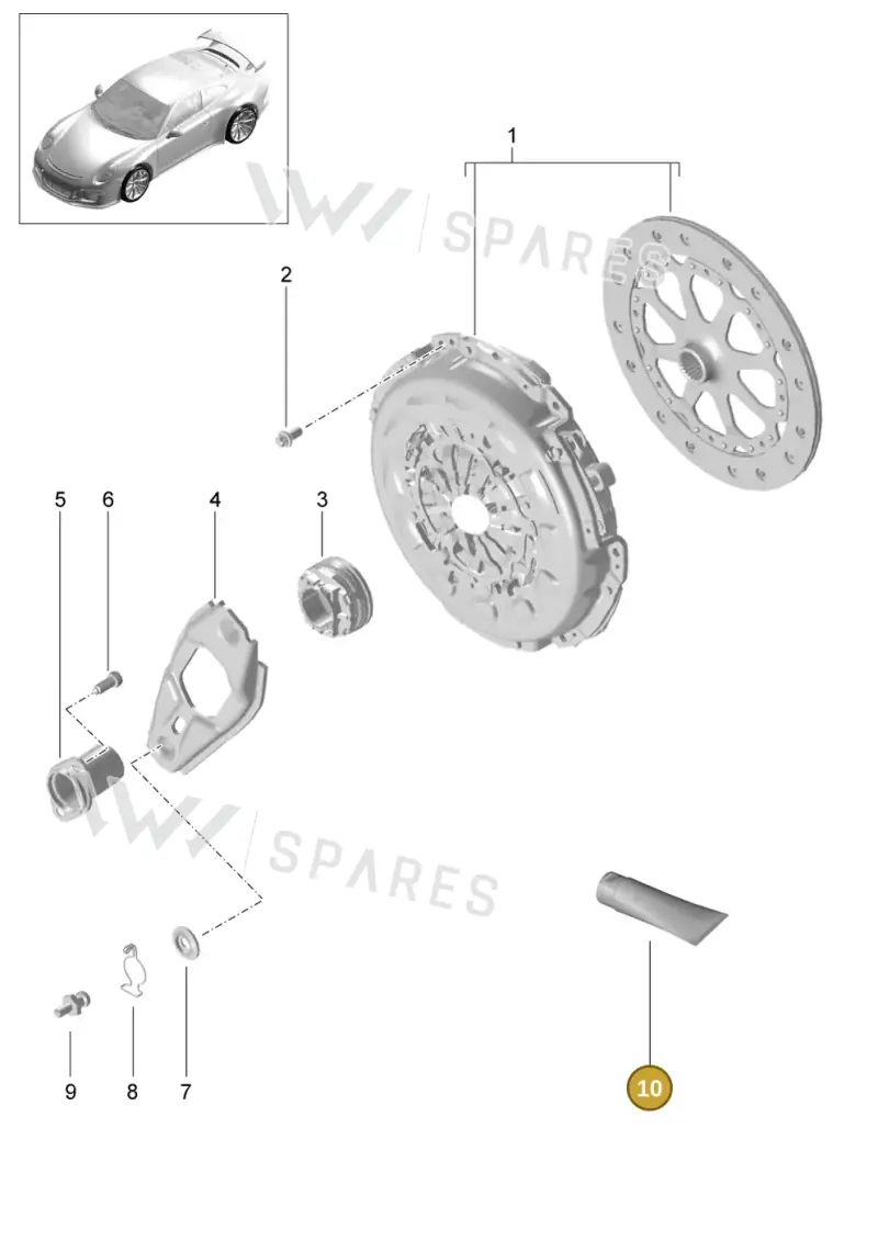 00004330512 — Porsche 911 (2013-2020) diagram p41301000, position 10