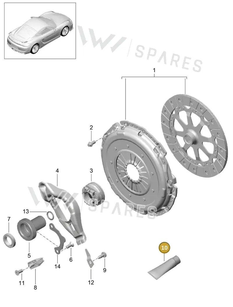 00004330512 — Porsche Cayman GT4 (2015-2016) diagram p45301000, position 10