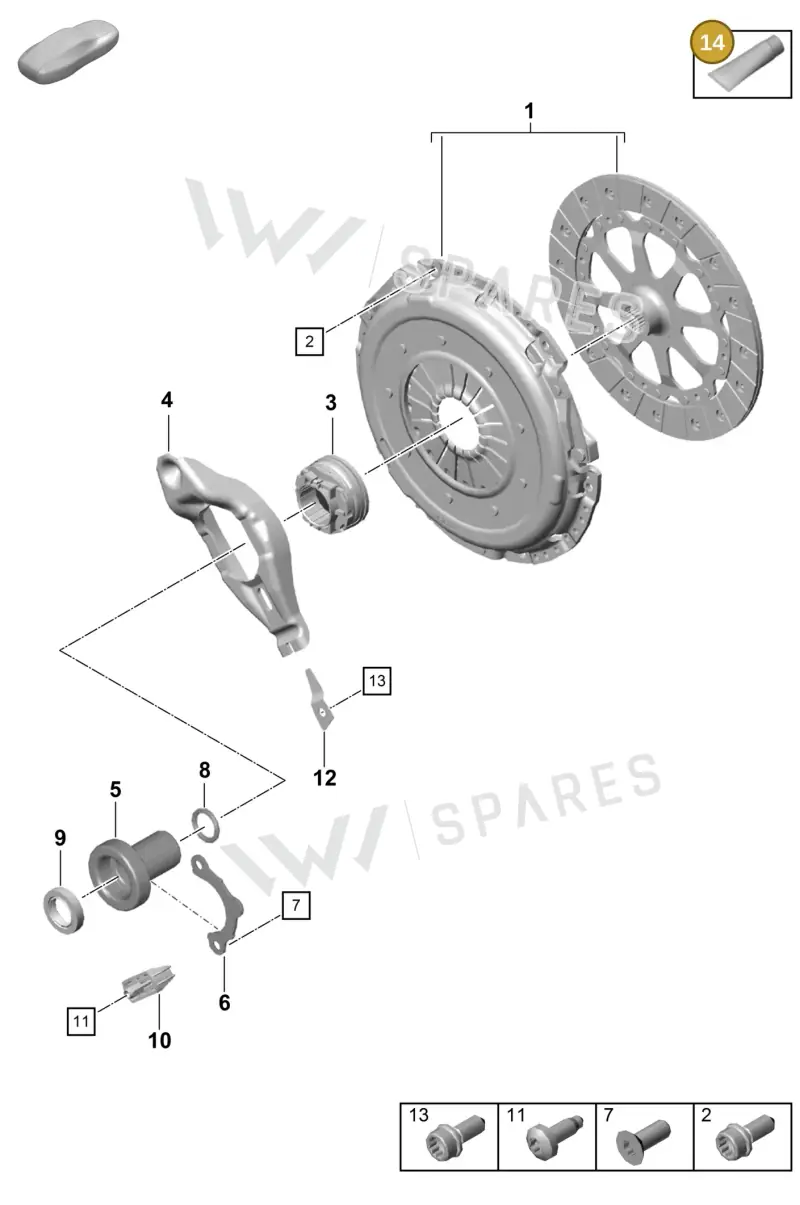 00004330512 — Porsche Boxster Spyder (2019-2020) diagram p55301200, position 14