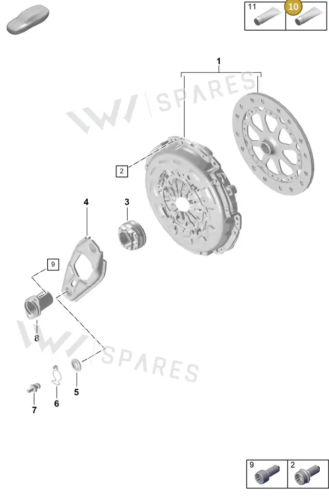 00004330512 — Porsche 911 (2021-2022) diagram p59301200, position 10