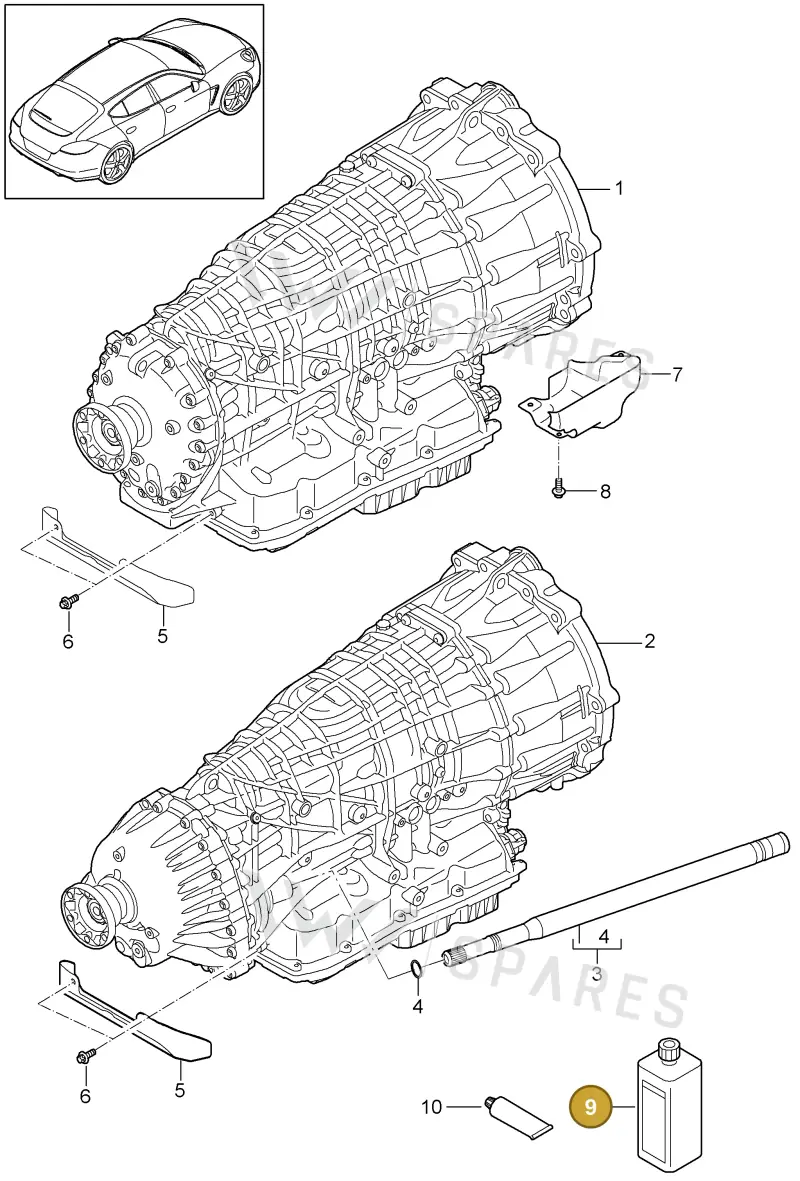 00004330514 — Porsche Panamera (2009-2016) diagram p35320000, position 9