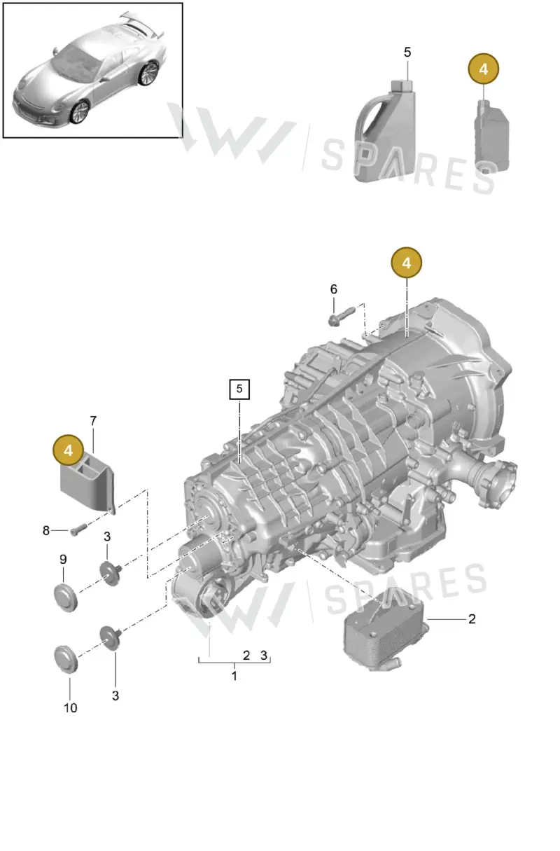 00004330514 — Porsche 911 (2013-2020) diagram p41320000, position 4