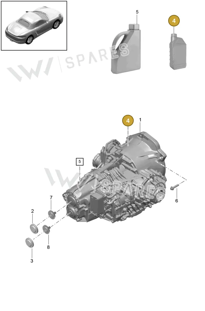 00004330514 — Porsche Boxster (2016-2019) diagram p48320000, position 4