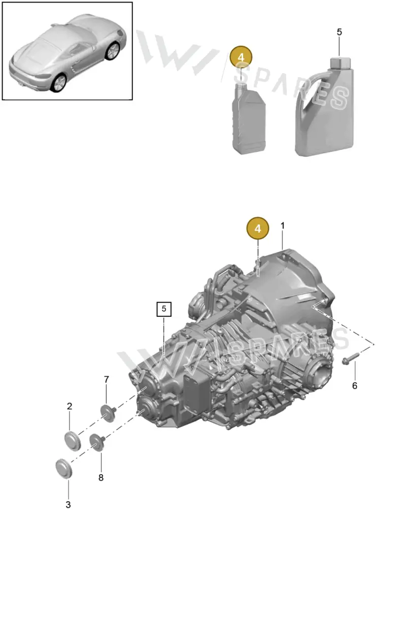 00004330514 — Porsche Cayman (2016-2019) diagram p50320000, position 4