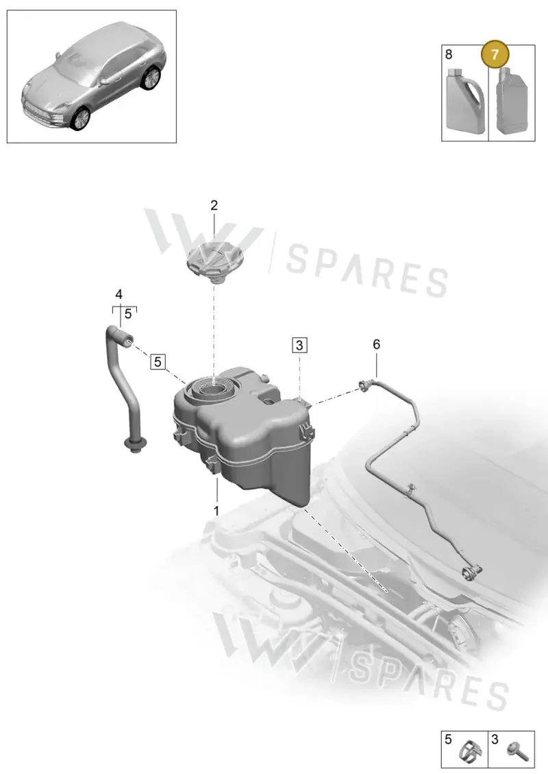 00004330516 — Porsche Macan (2018-2022) diagram p52000036, position 7