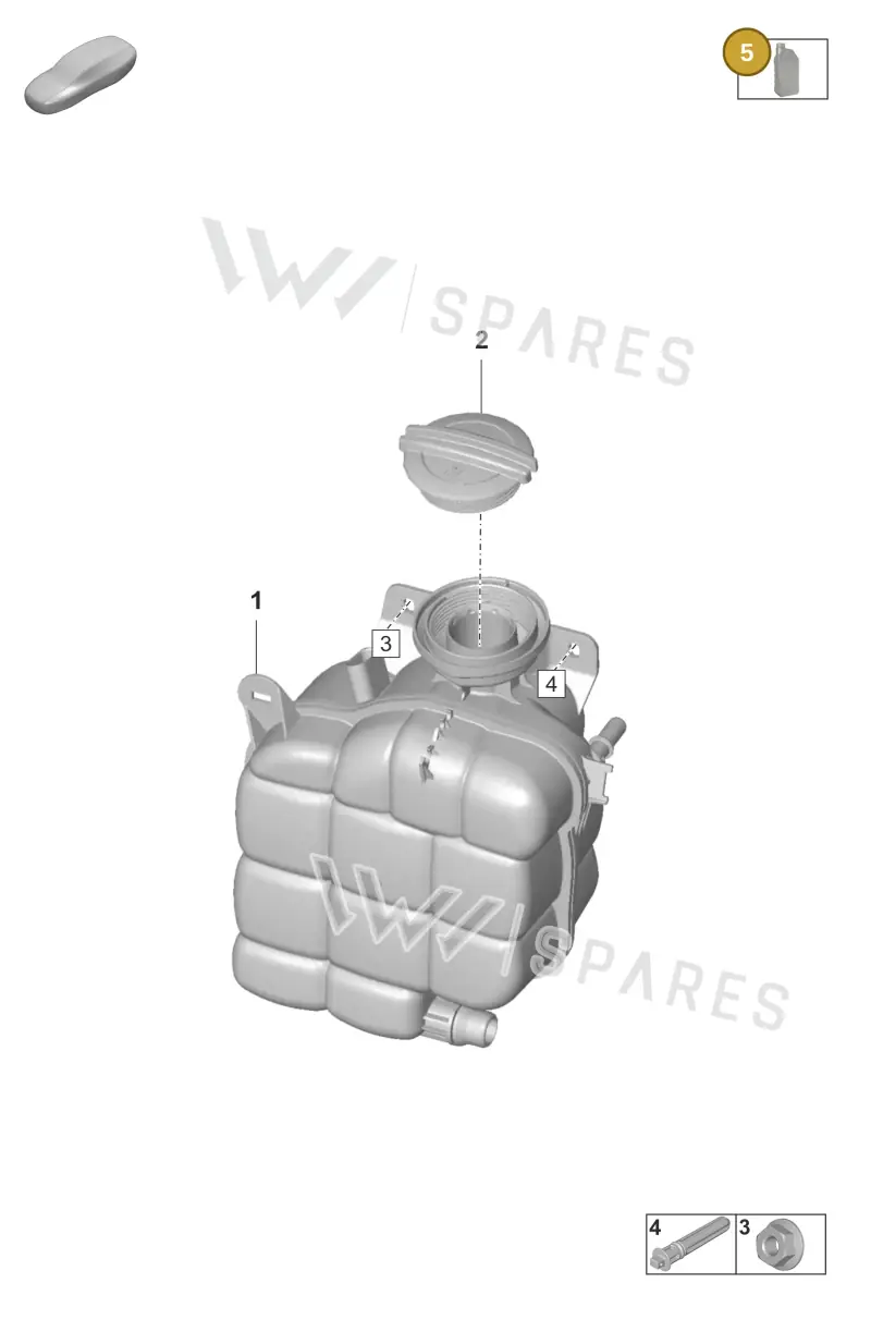 00004330516 — Porsche Taycan Sport Turismo (2019-2024) diagram p56155100, position 5