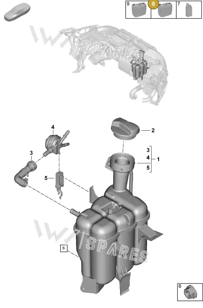 00004330516 — Porsche 911 (2024-2025) diagram p63105100, position 8