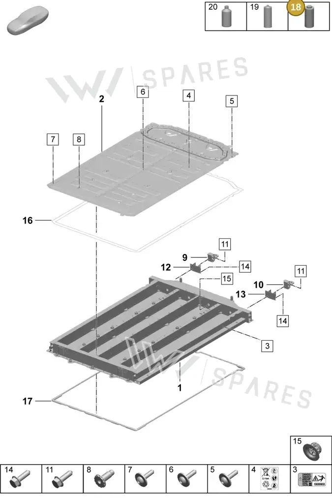 00004330532 — Porsche Macan (2024-2024) diagram p61251010, position 18