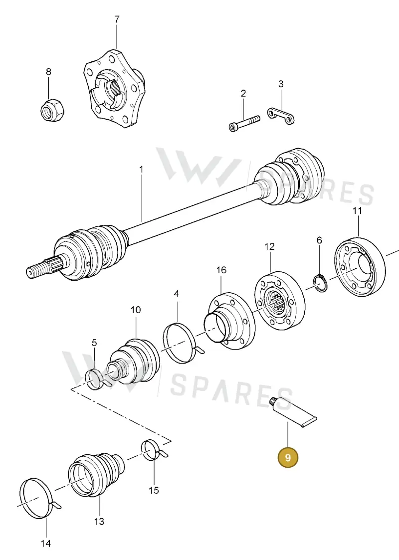 00004330545 — Porsche Boxster S (2004-2008) diagram p27501005, position 9