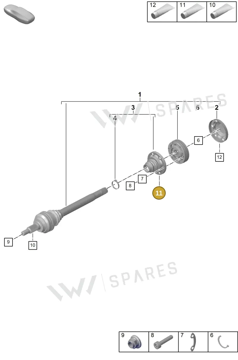 00004330545 — Porsche 911 (2020-2022) diagram p57501100, position 11