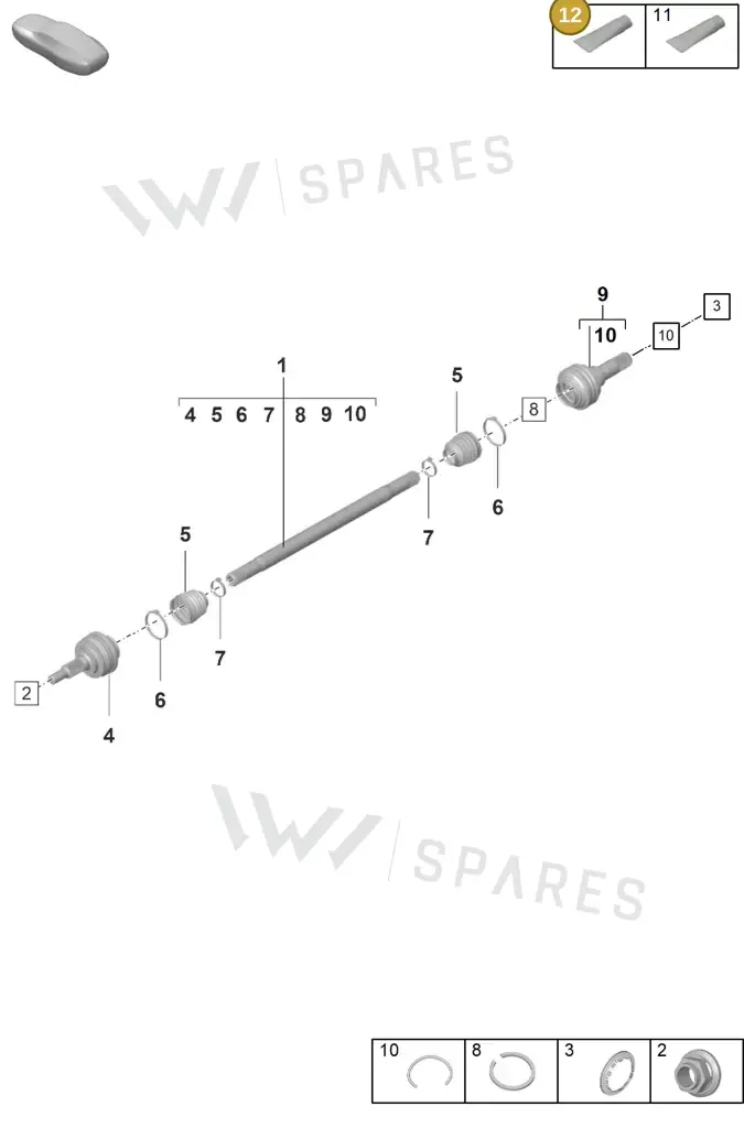 00004330545 — Porsche Panamera (2023-2025) diagram p58501100, position 12