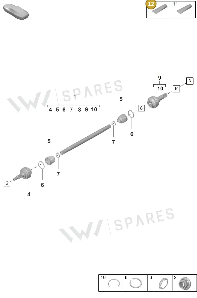 00004330545 — Porsche Panamera (2023-2025) diagram p58501100, position 12