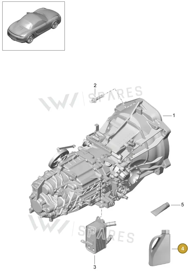 00004330548 — Porsche Boxster (2012-2016) diagram p39302000, position 4
